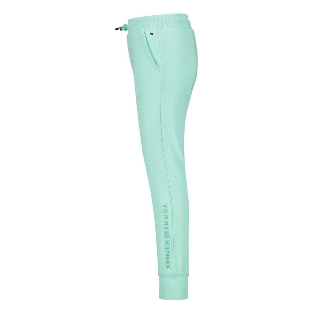 Tommy Hilfiger joggingbroek met logo mintgroen