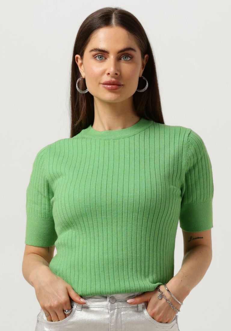 OBJECT groene object t-shirt objnoelle s/s knit t-shirt