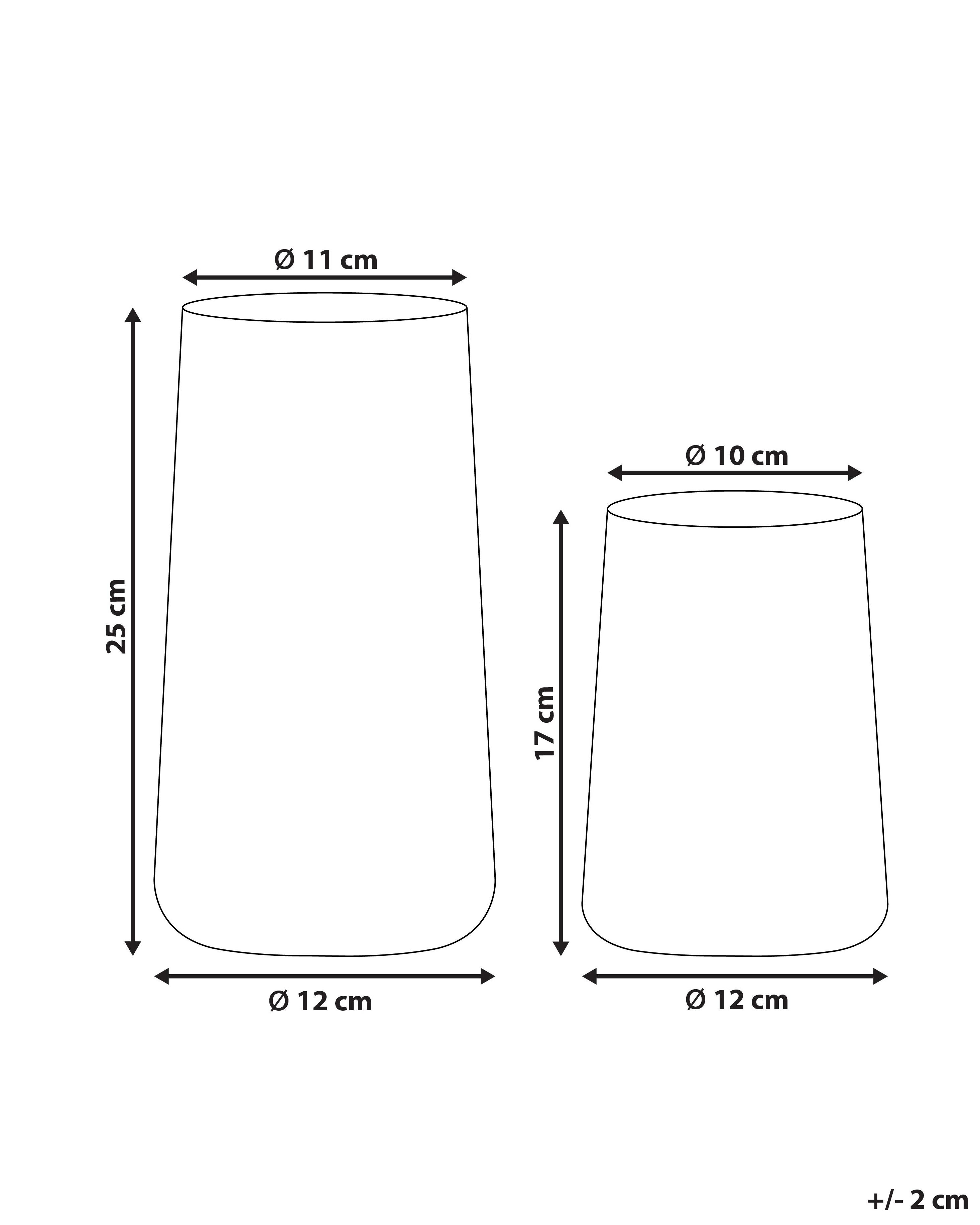 Decoratieve vaas KULCHE Glas 25/17 cm Transparant