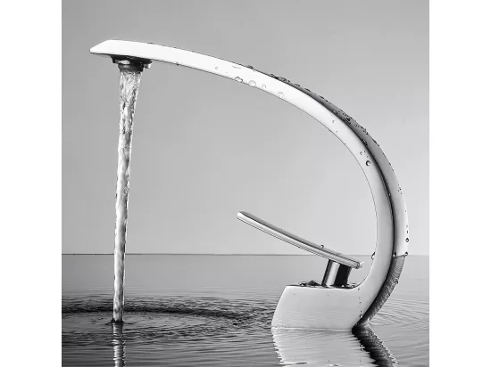 AuraLum Max Robinets de lavabo de salle bains Chromé Robinet mitigeur de salle de bains Robinet de lavabo en laiton Mitigeur de lavabo ,EU Modèle