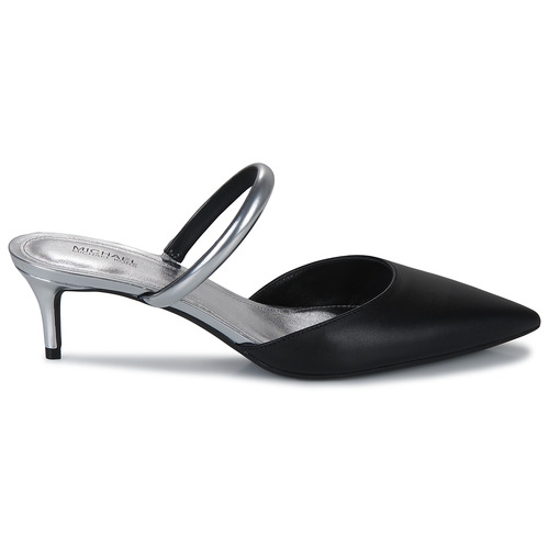 MICHAEL Michael Kors - JESSA MULE KITTEN Negro / Plata