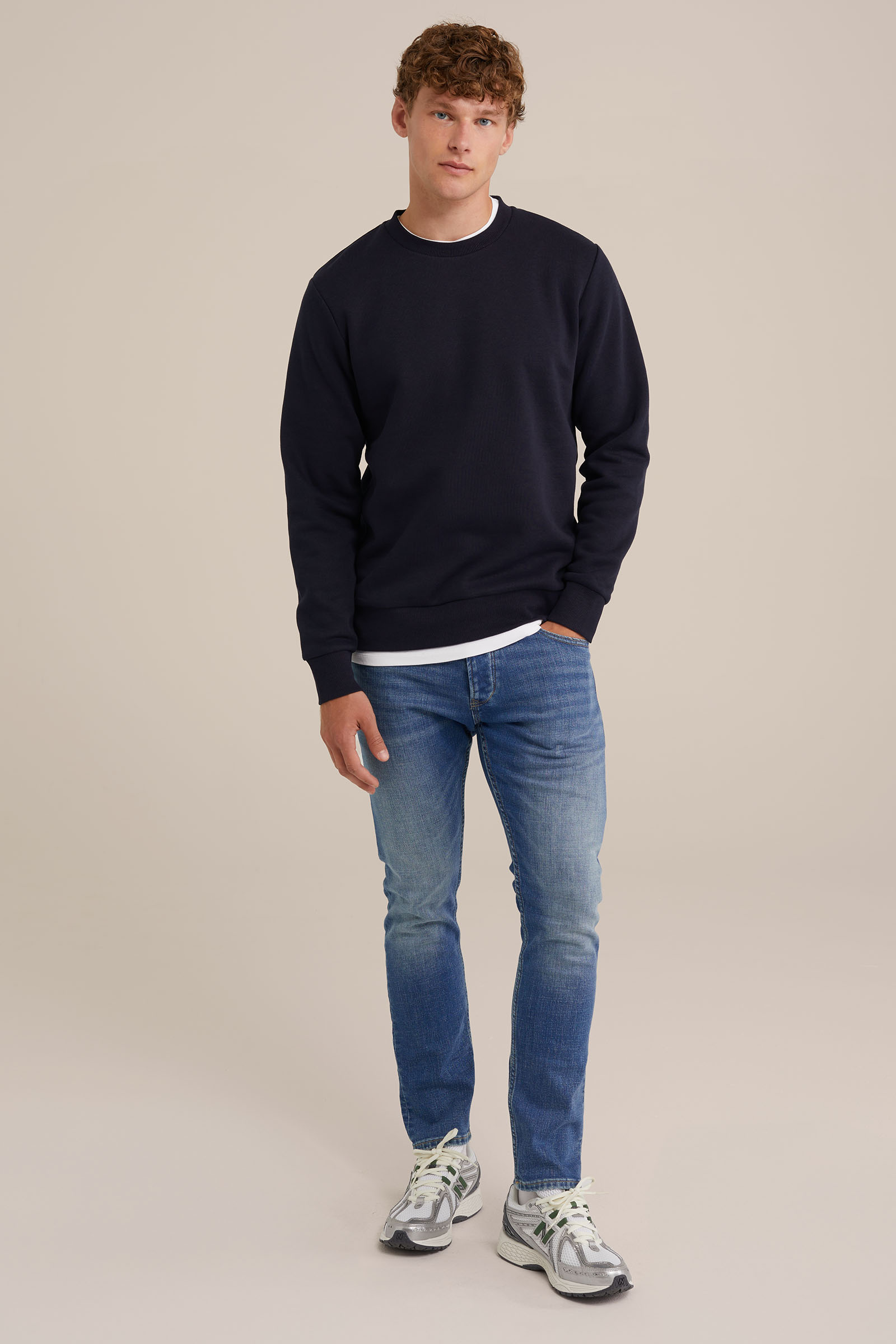 sweater WE Fashion Marineblauw