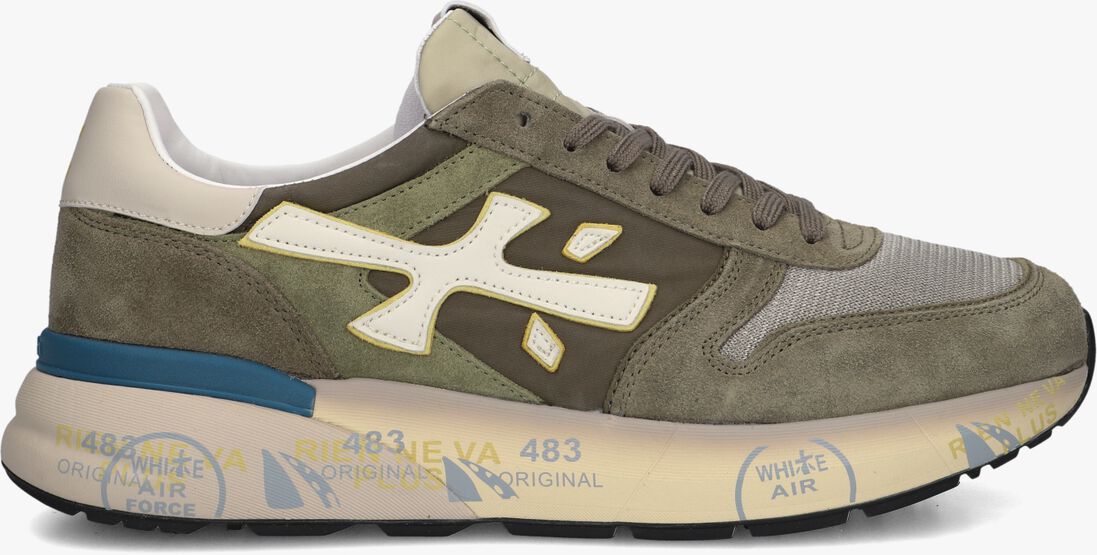 groene premiata lage sneakers mick