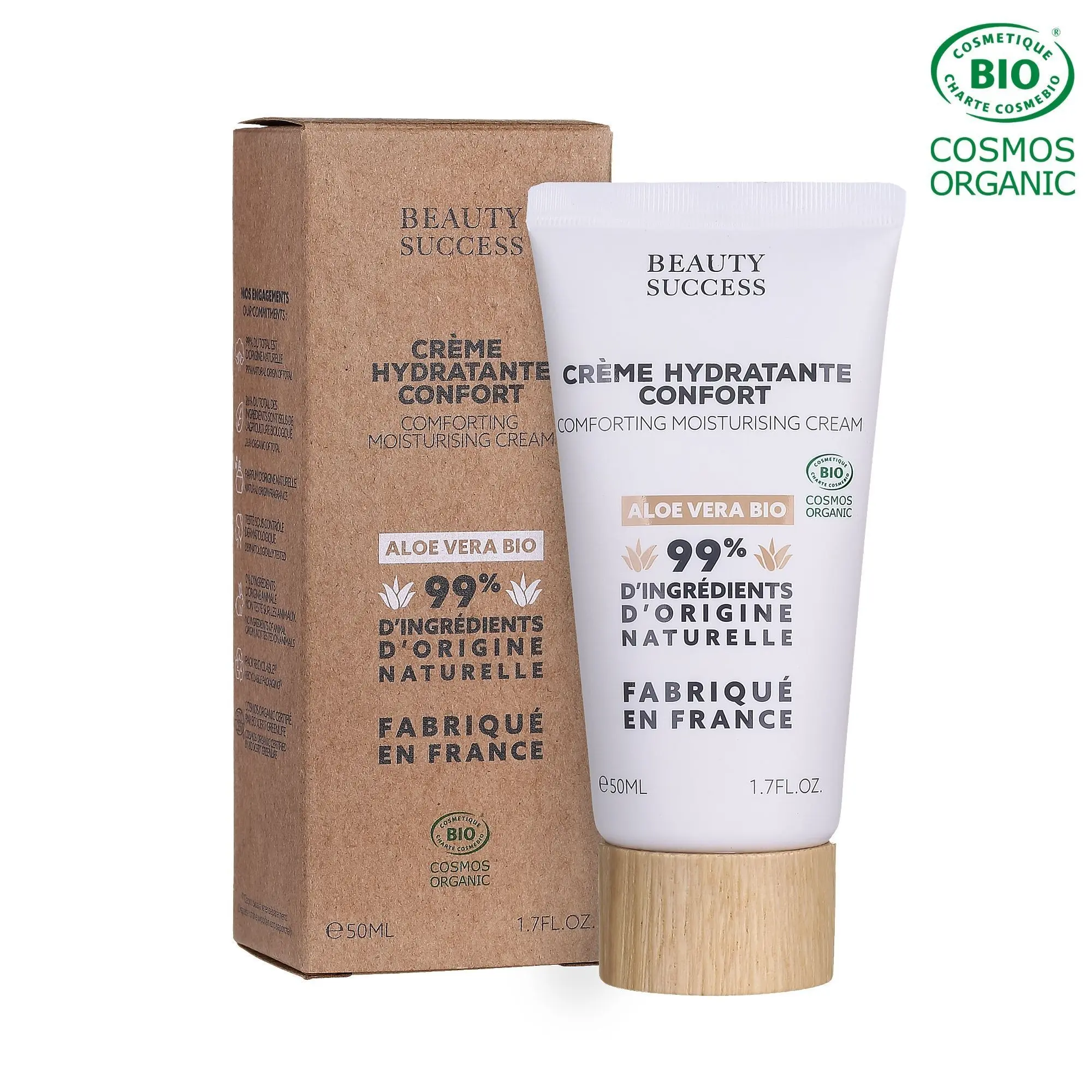 Beauty Success - Crème Hydratante Confort Certifié BIO- slider-visage02