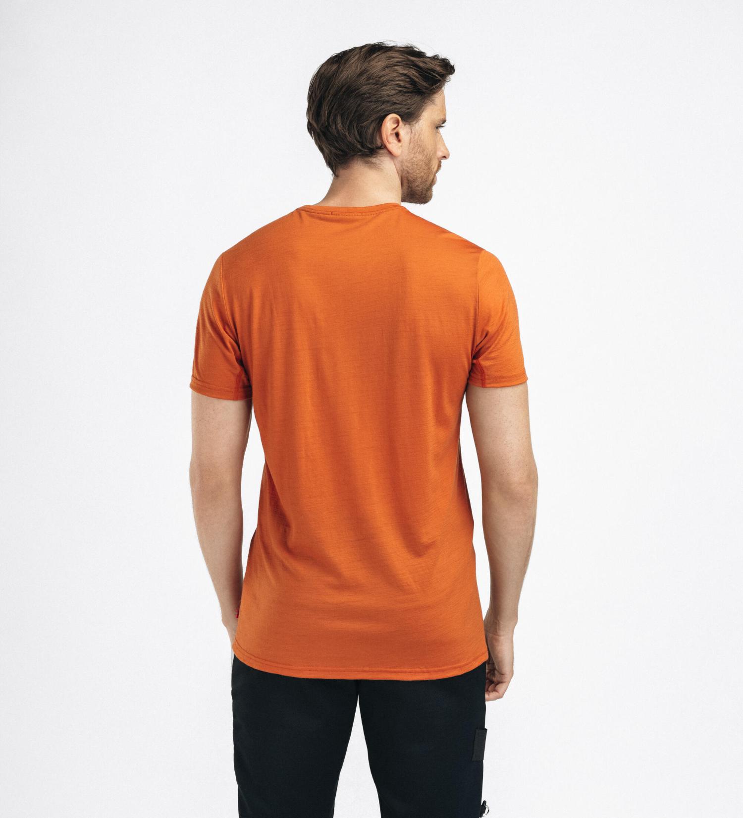 Aclima LightWool 140 Trail Tee Apricot Orange