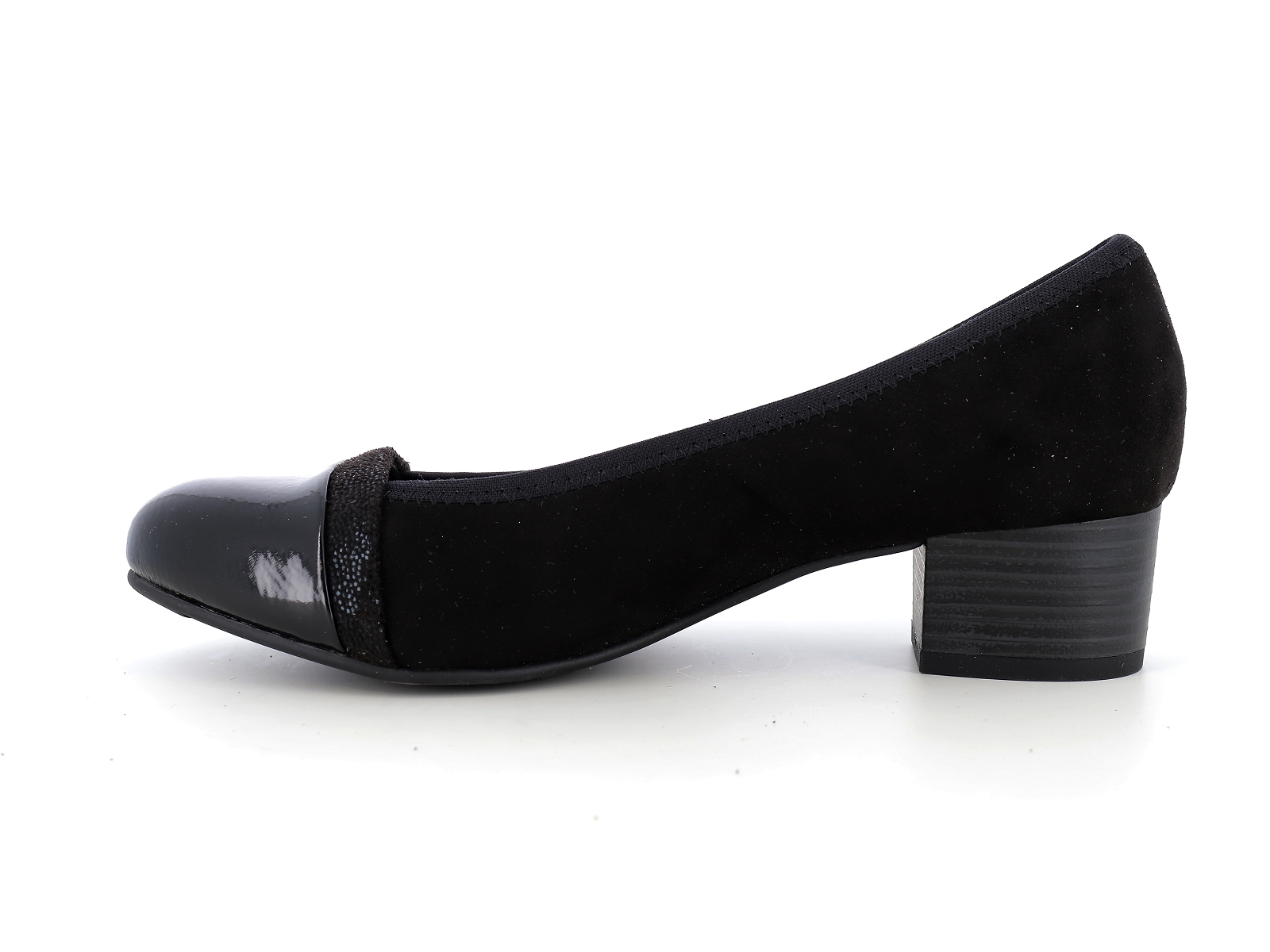 Jana  shoes-22366 Matières combinées Noir
