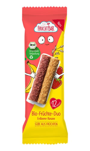FruchtBar – Bio-Früchte-Duo Erdbeere, Banane