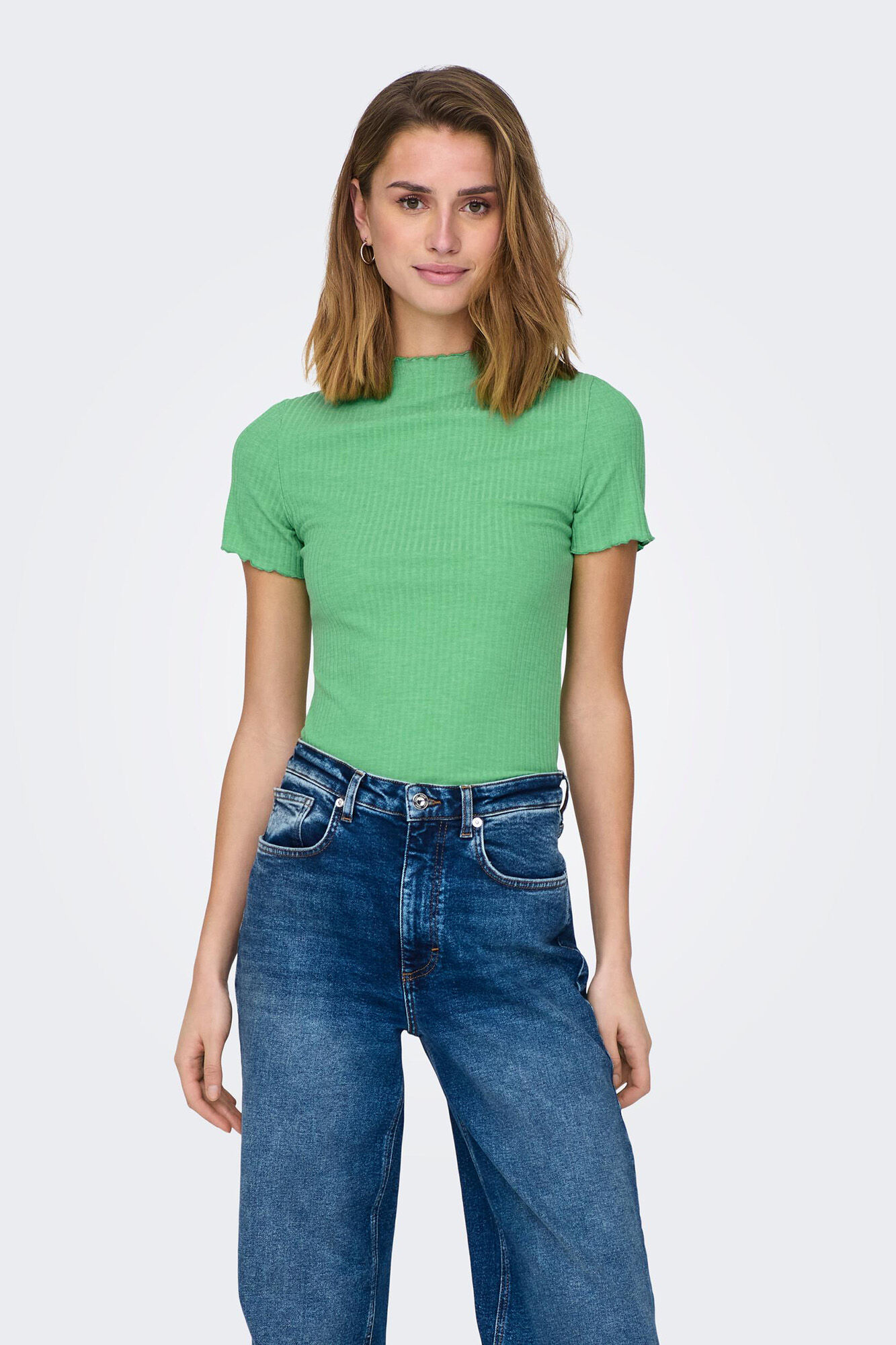 Blusa de manga curta em malha Cañalé