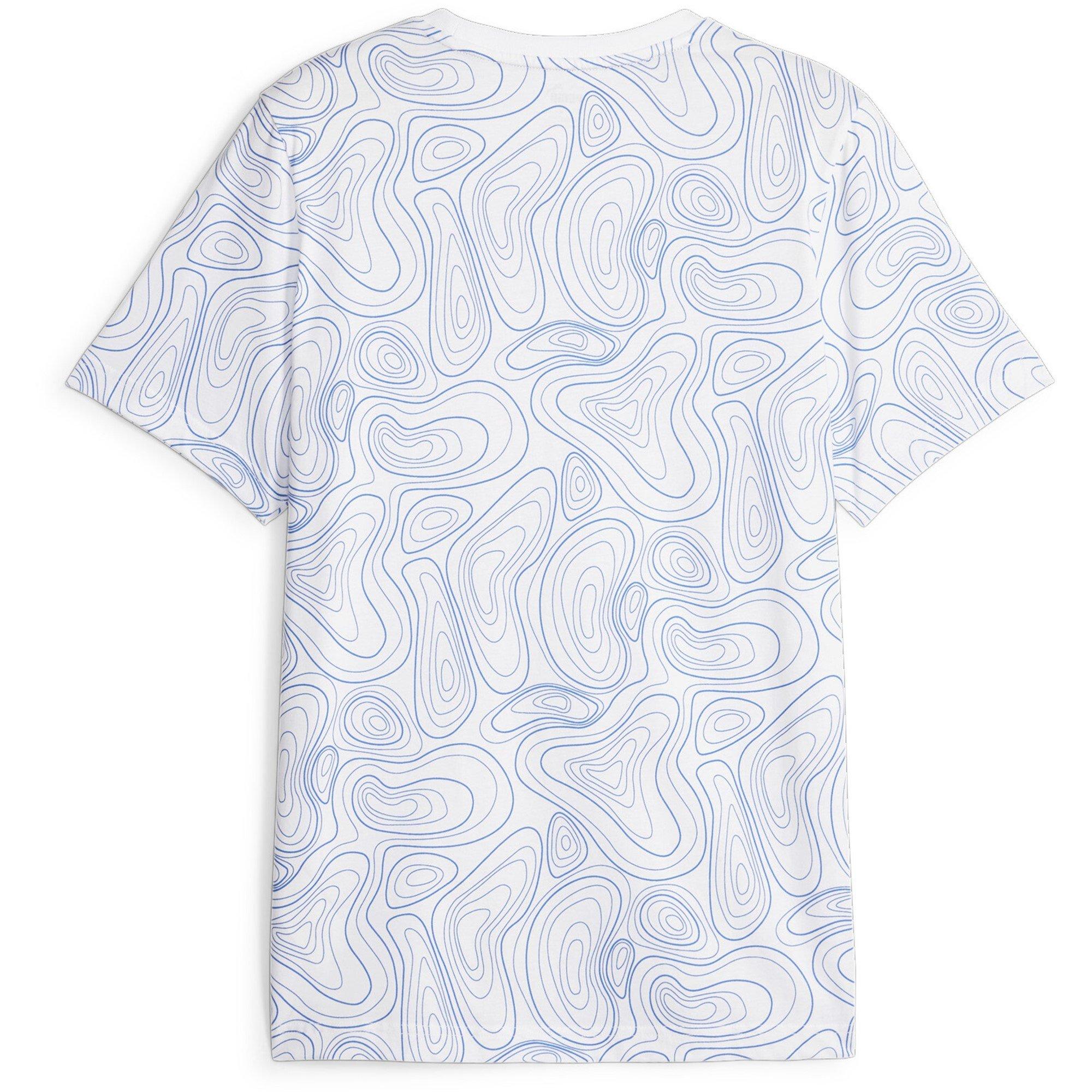 Puma Olympique De Marseille All Over Print T Shirt 2023 2024 Adults