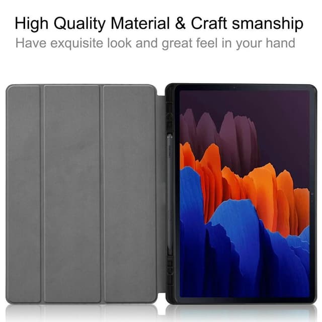 Trifoldet stativ Smart taske til Samsung Galaxy Tab S7 Plus / S8 Plus