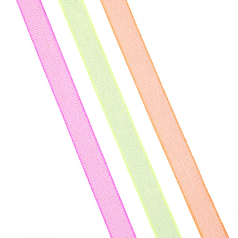 Geschenkband Organza Neon