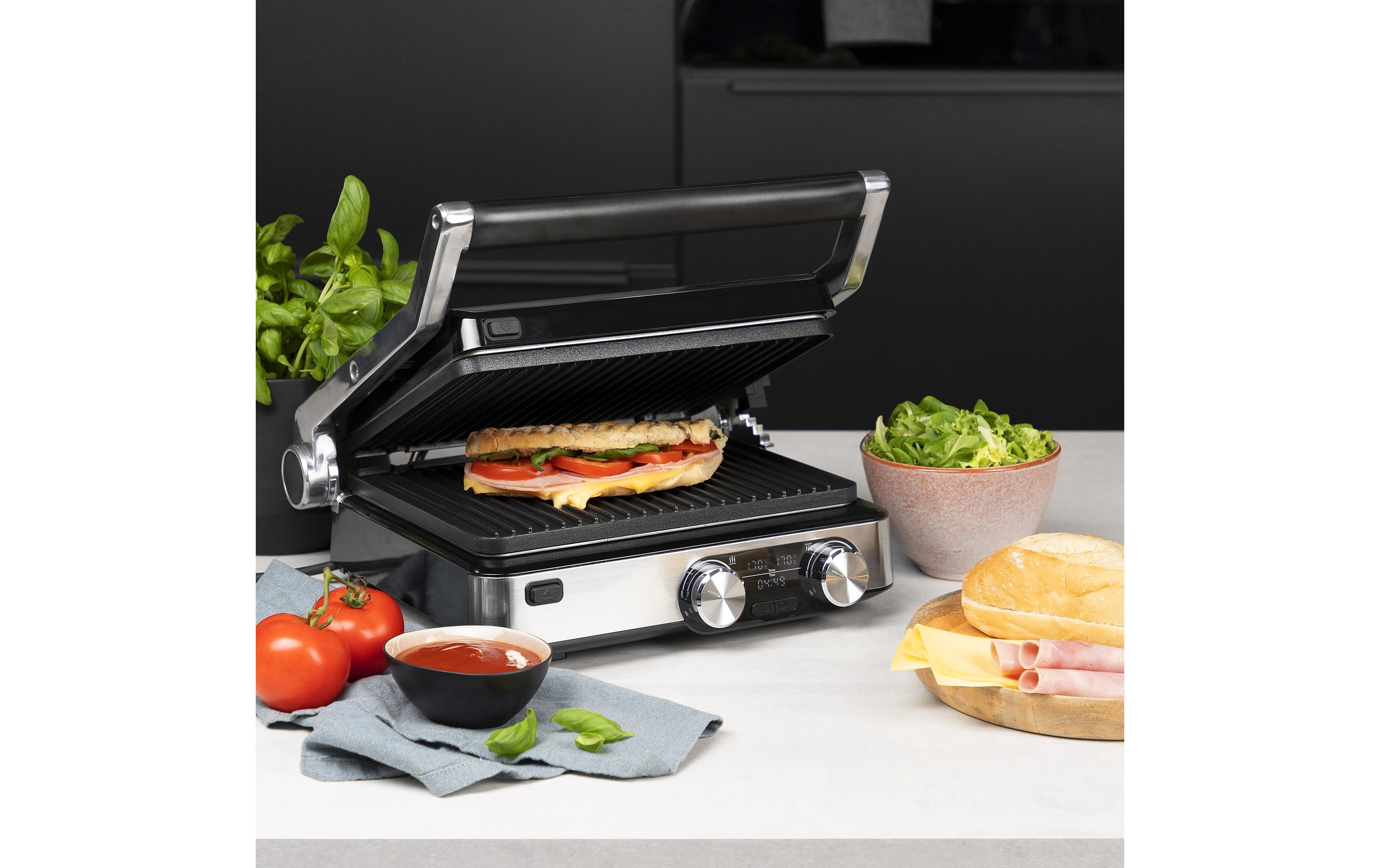 Kontaktgrill Master Pro 2000 W<br>Digitaler Kontaktgrill mit zwei separaten Thermostaten