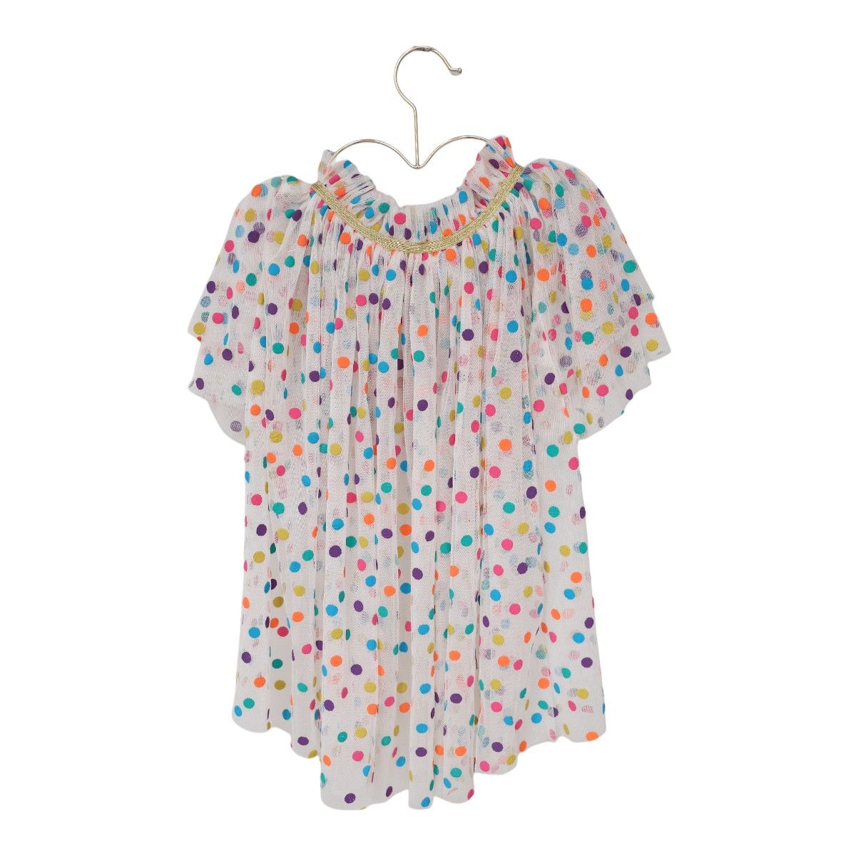Jupe tutu avec traîne à pois multicolores Surprise Partie !