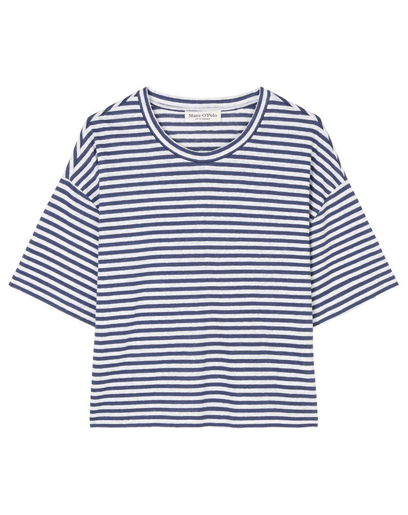 Marc O'Polo T-Shirt 100% Lin Rayé bleu/blanc