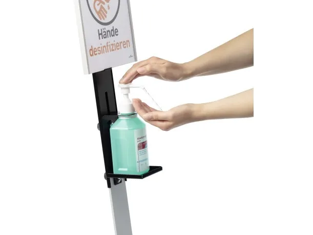 Håndspritstander Durable, med infoskilt