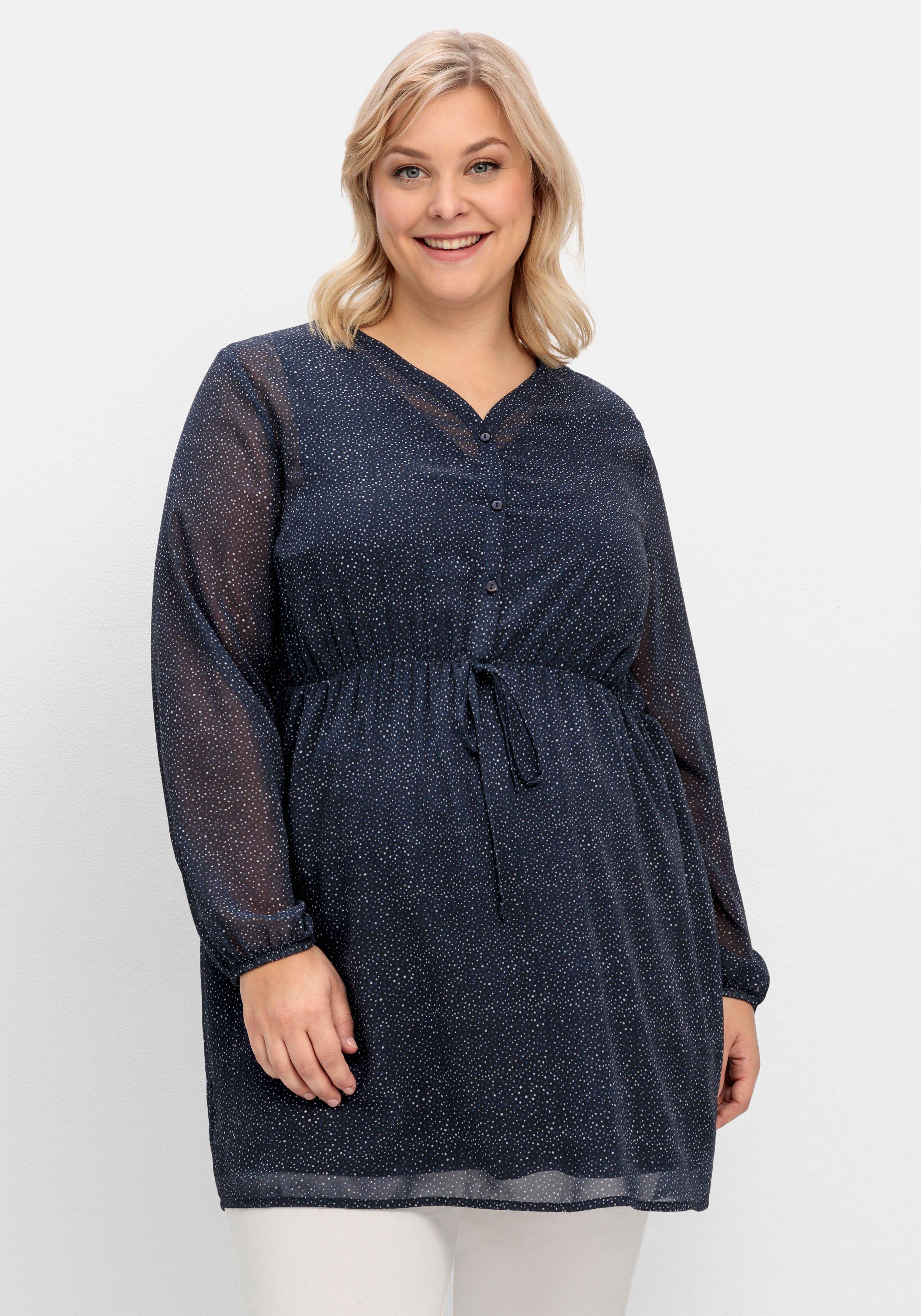 Stilltunika aus Chiffon, in Longform