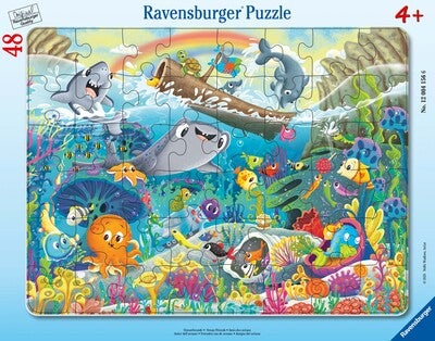 Ravensburger Rammepuslespill Ocean Friend 48 Brikker