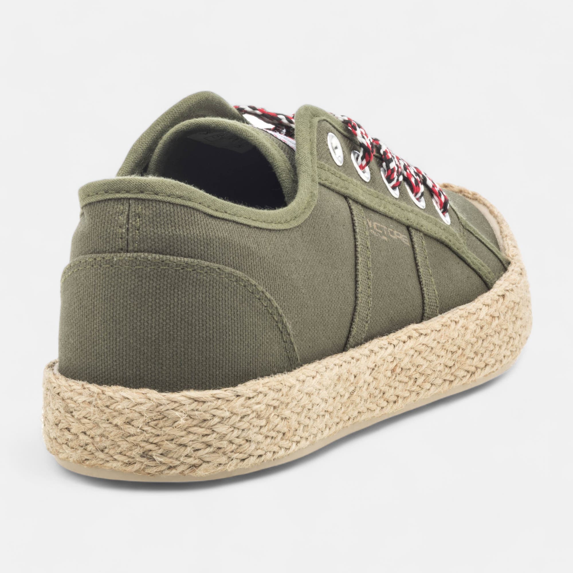 Baskets en toile Femme kaki