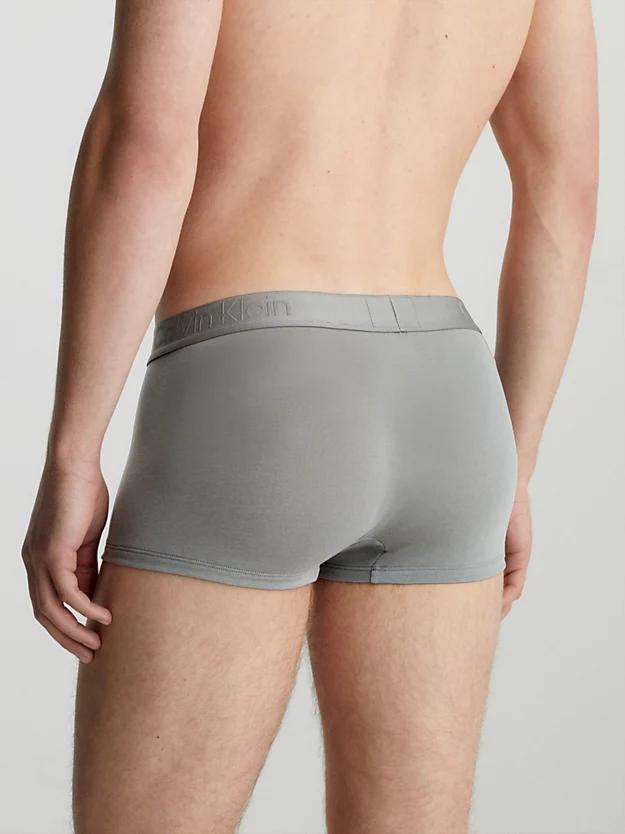 Conjunto com 3 Cuecas Boxer de Cintura Baixa - CK Pretas