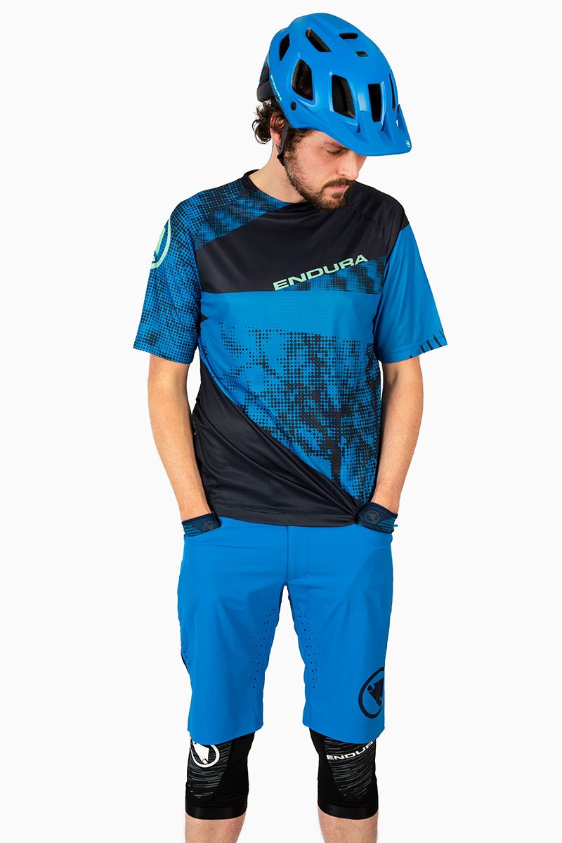 Endura Singletrack Lite Shorts Blå Short Fit