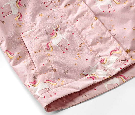 Kinder-Thermo-Regenjacke, rosa