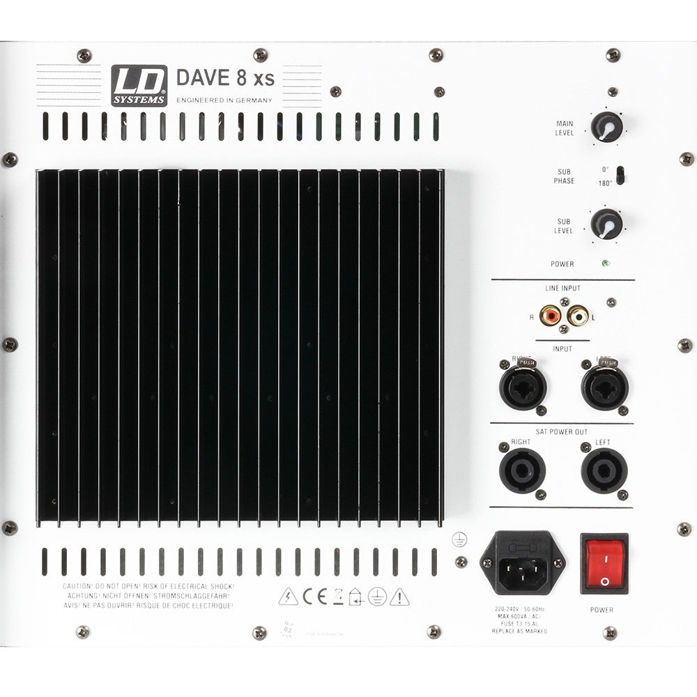 LD Systems Dave 8 XS W draagbaar PA-systeem wit