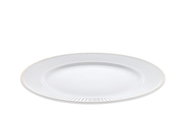 Pillivuyt Tallerken flad White/Matte gold