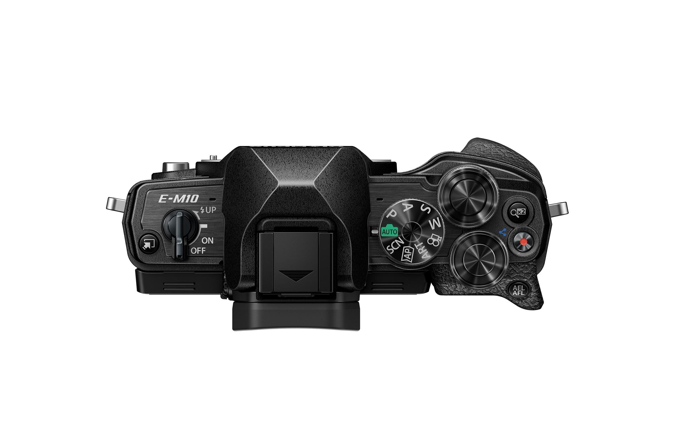 Fotokamera E-M10 Mark IV Kit 14-42 Schwarz<br>Kompakte Fotokamera mit Bildstabilisator und Sucher