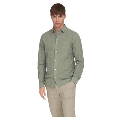 Chemise à manches longues homme Onscaiden Solid Linen Noos ONLY AND SONS