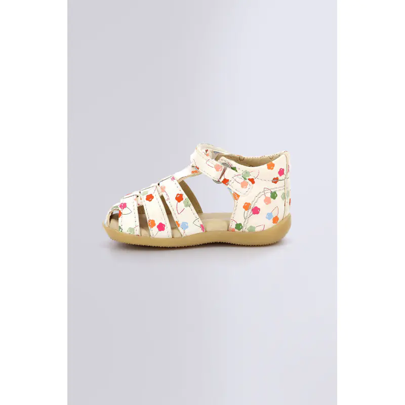 Bigflo Blanc cerise SANDALES Cuir Fille