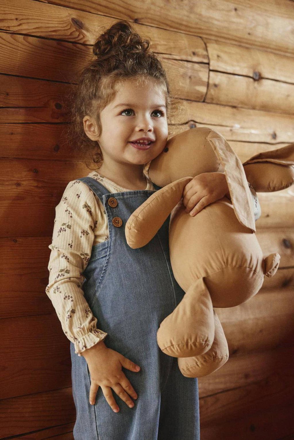 LIL' ATELIER tuinbroek medium blue denim