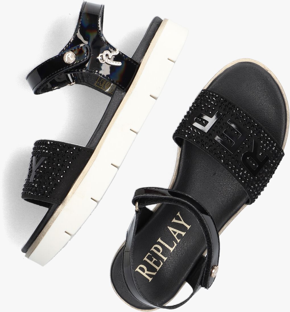 REPLAY zwarte replay sandalen sandal-2