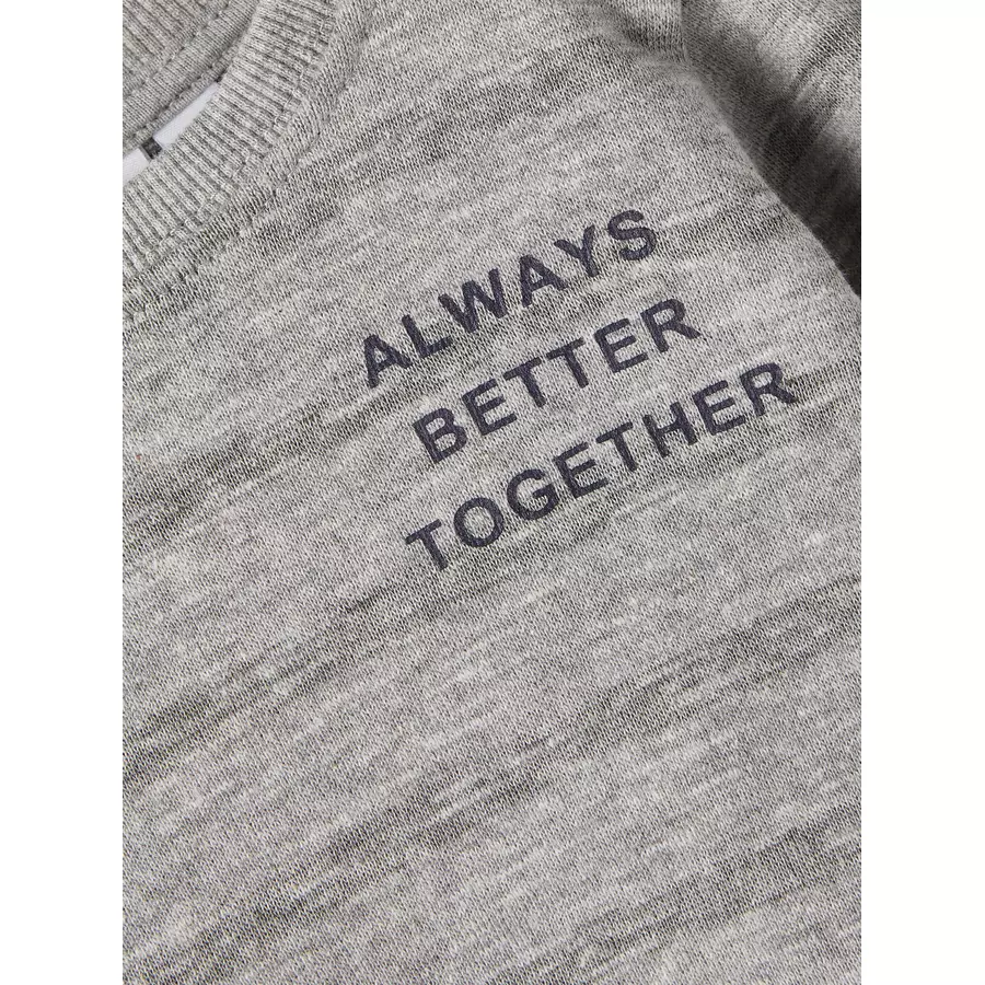 name it Sweatshirt Nbmsoeren Grey Melange