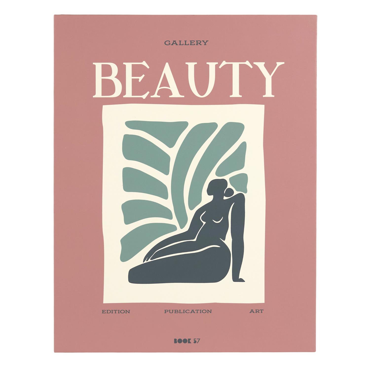 LIVRE RANGEMENT DECO BEAUTY ET FLOWERS 33X25CM
