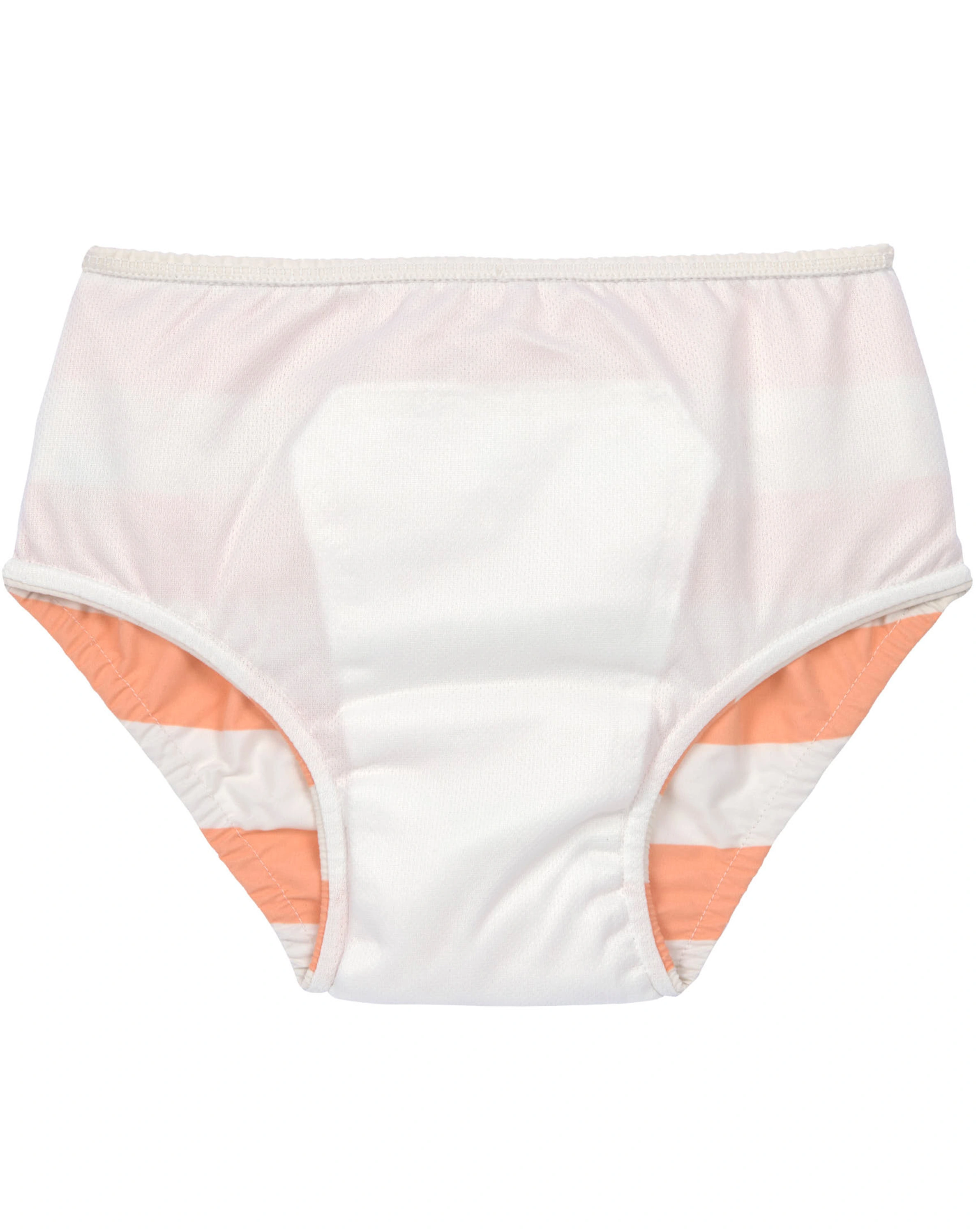 Windelbadehose BLOCKSTRIPES in milky/peach