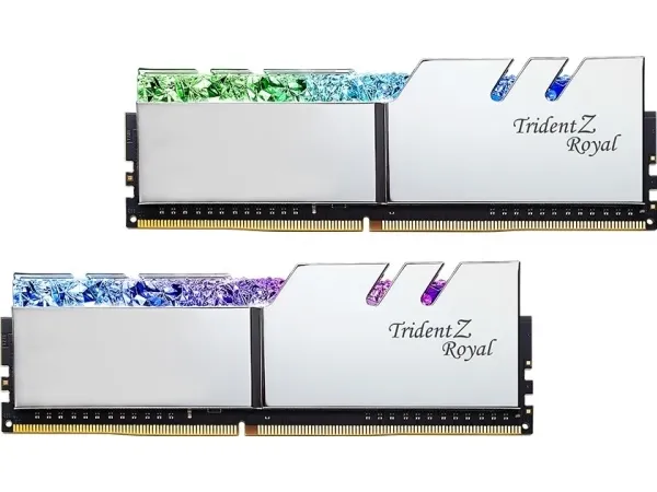 [OUTLET] - G.Skill Trident Z Royal Series - DDR4 - sæt - 16 GB: 2 x 8 GB - DIMM 288-PIN - 5333 MHz / PC4-42600 - CL22 - 1.6 V - ikke bufferet - ikke-ECC - sølv