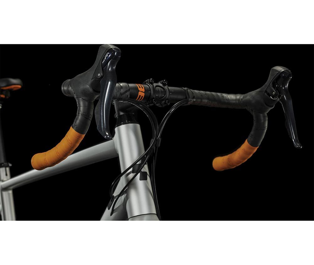 Cube Attain Pro Racefiets Zilver/Oranje Heren