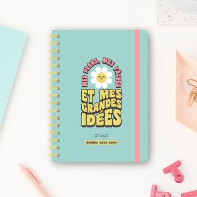 Agenda Mr Wonderful Grandes idées - 1 semaine sur 2 pages - 15 x 22 cm - Viquel