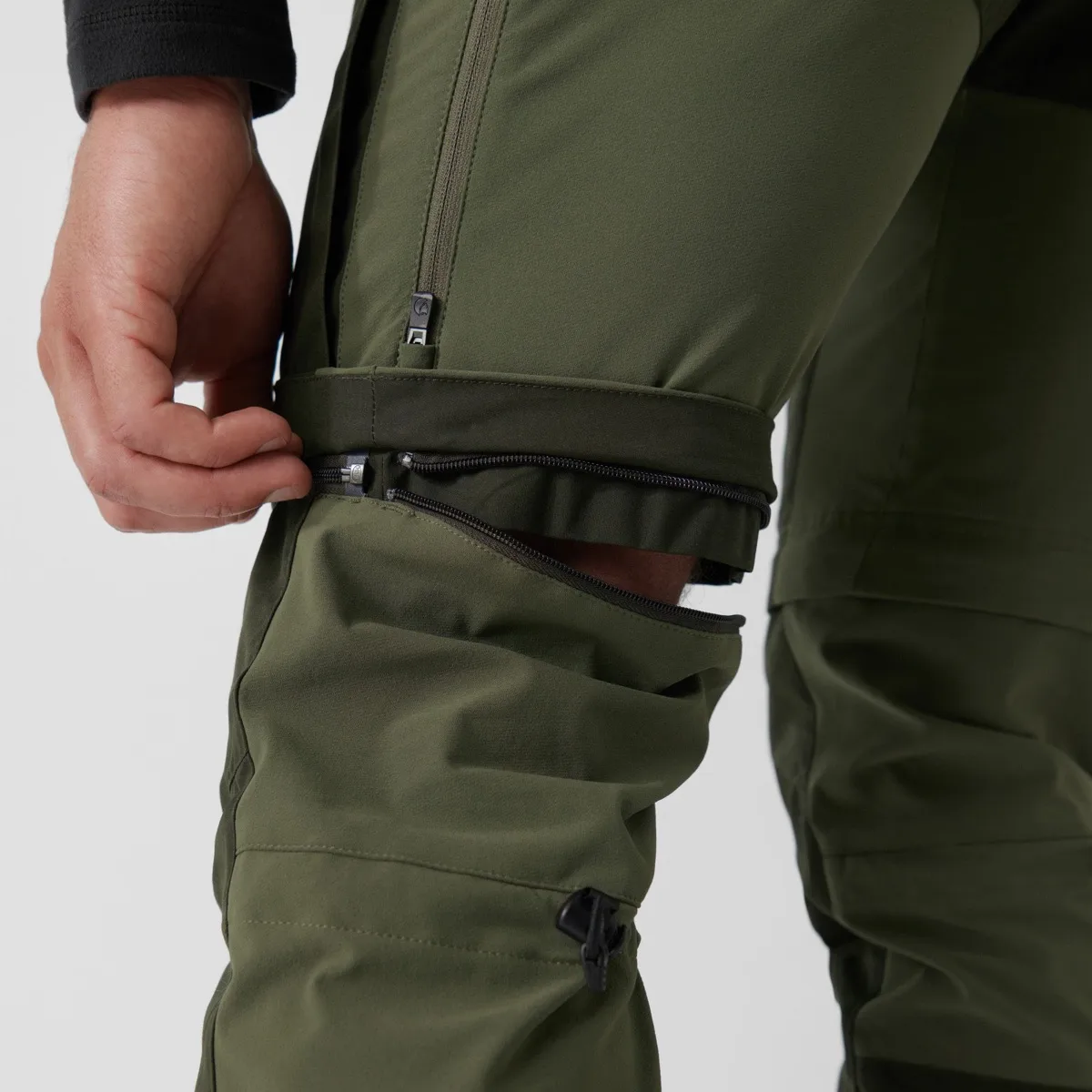 Fjällräven Men's Keb Gaiter Trousers Long Black/Stone Grey
