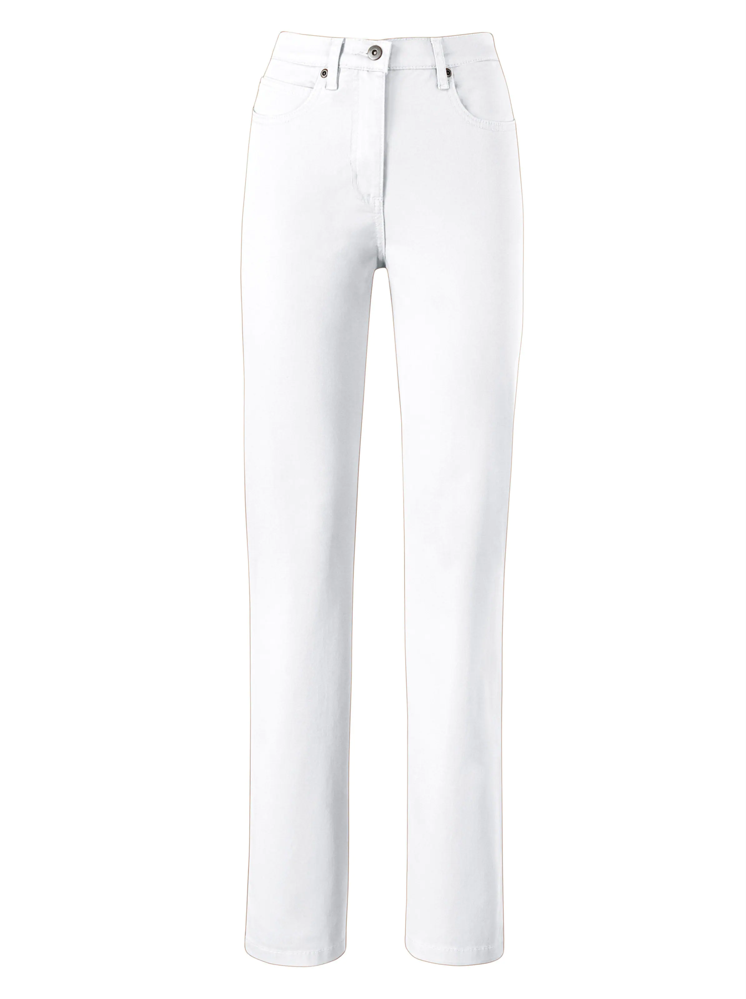 5-Pocket-Jeans in weiß