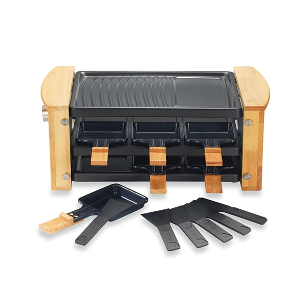 Raclette grill 6 poêlons 900 W Kitchen Chef Professional