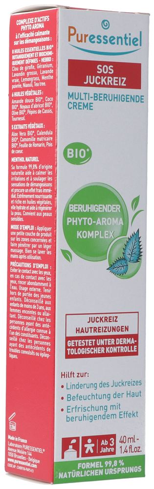 Puressentiel Anti-Stich Creme Creme multi-beruhigend Erwachsene Bio Tb 40 ml