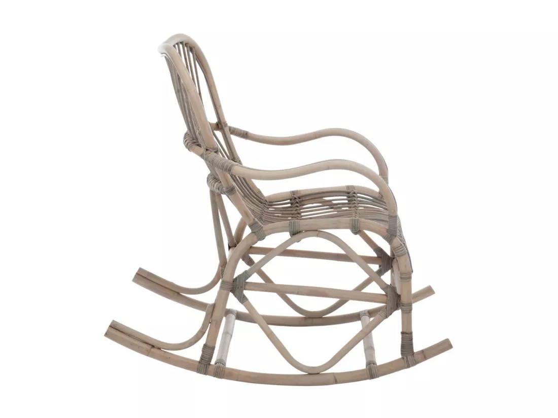 Fauteuil à Bascule en Rotin 