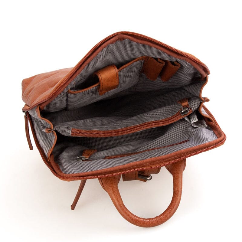 Spikes & Sparrow Bronco Texas Backpack Cognac
