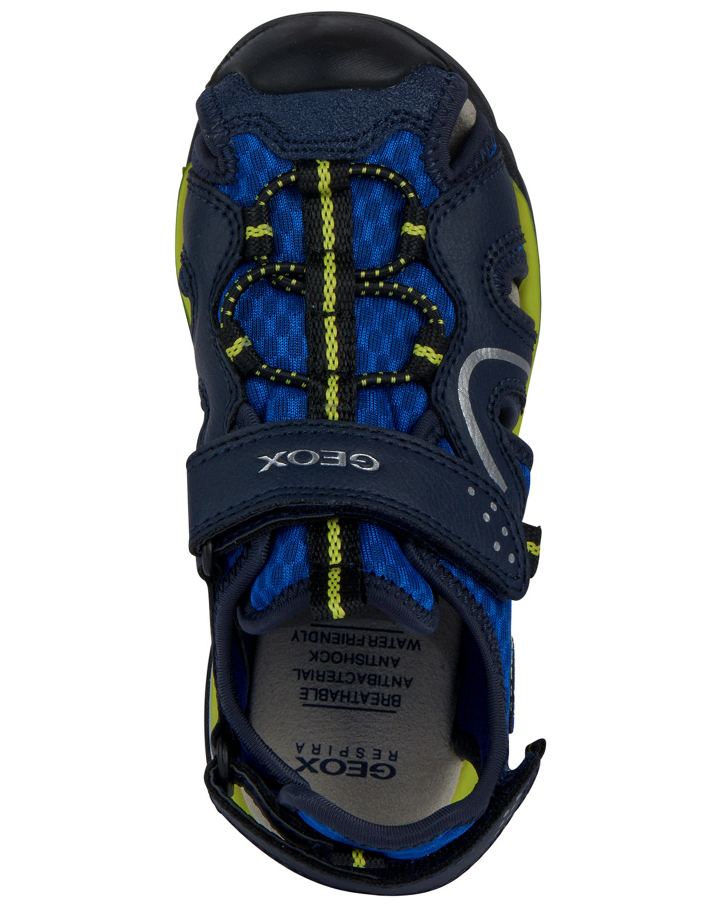 Trekking-Sandalen BOREALIS mit Zehenschutz in royal/lime