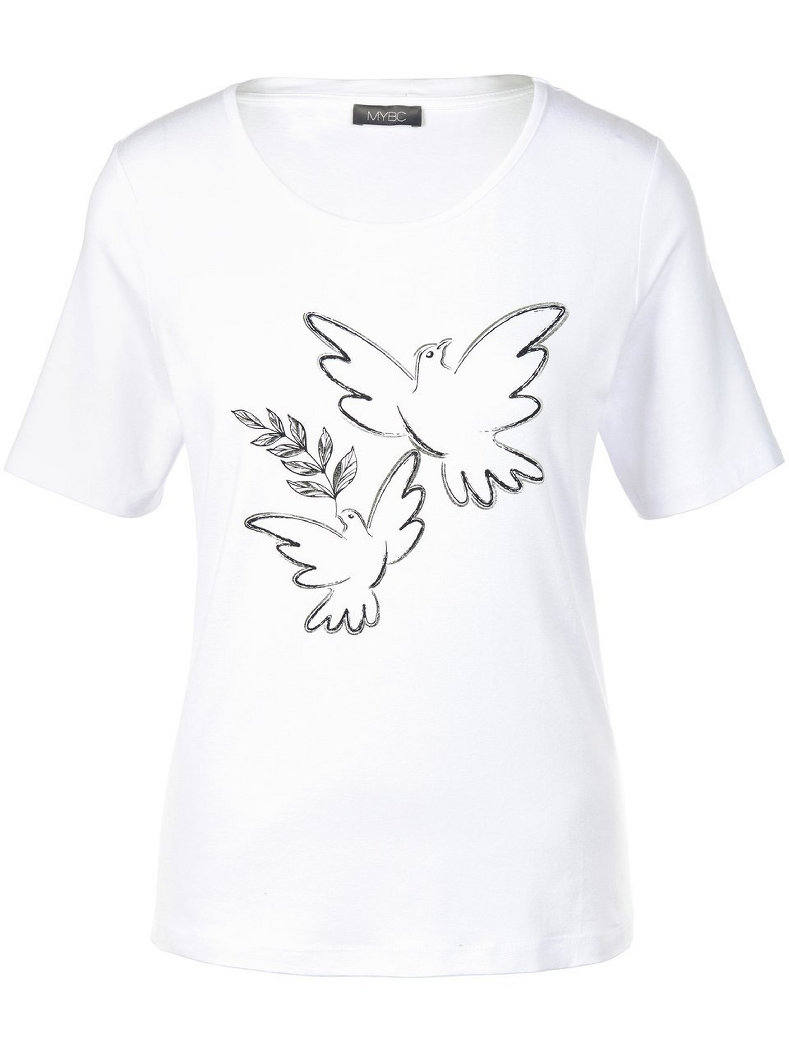 Rundhals-Shirt mit 1/2-Arm