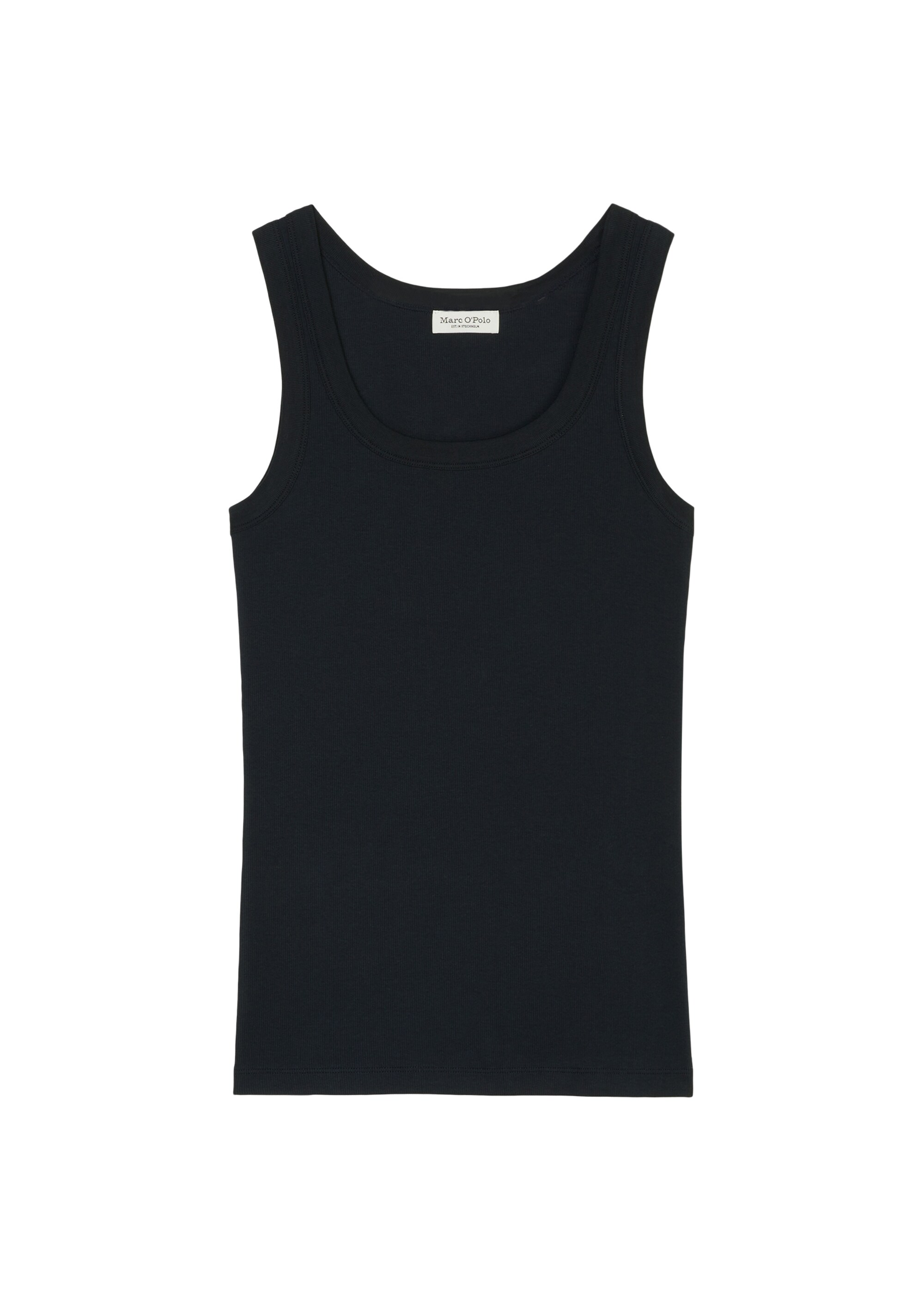 Ripp-Jersey-Tanktop aus Organic Cotton-Stretch