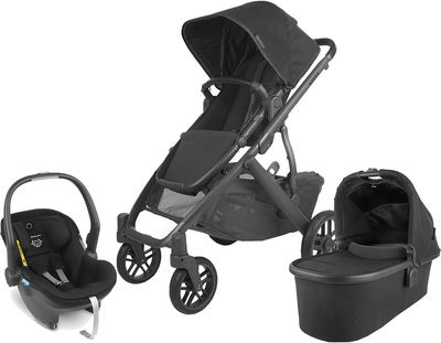 UPPAbaby VISTA V2 Duovogn inkl. MESA i-Size Babybilstol, Jake Black