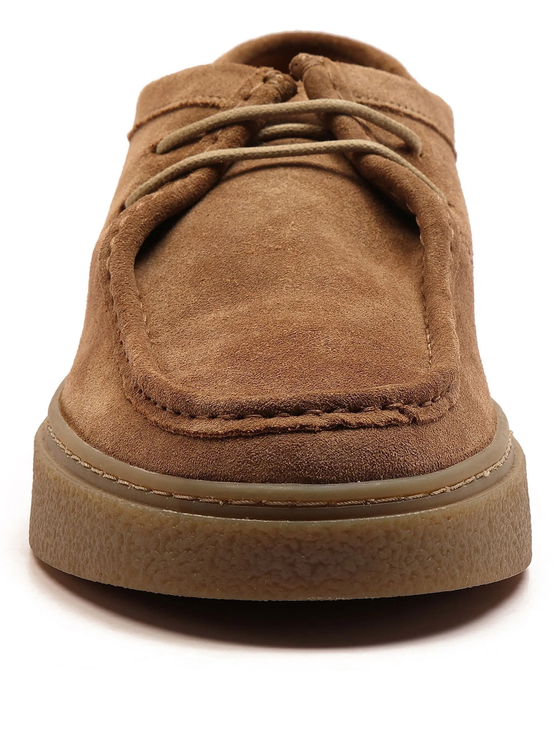 Bruin - Off The Hook Els Suede Leather Casual Lace-Up Boat Shoes