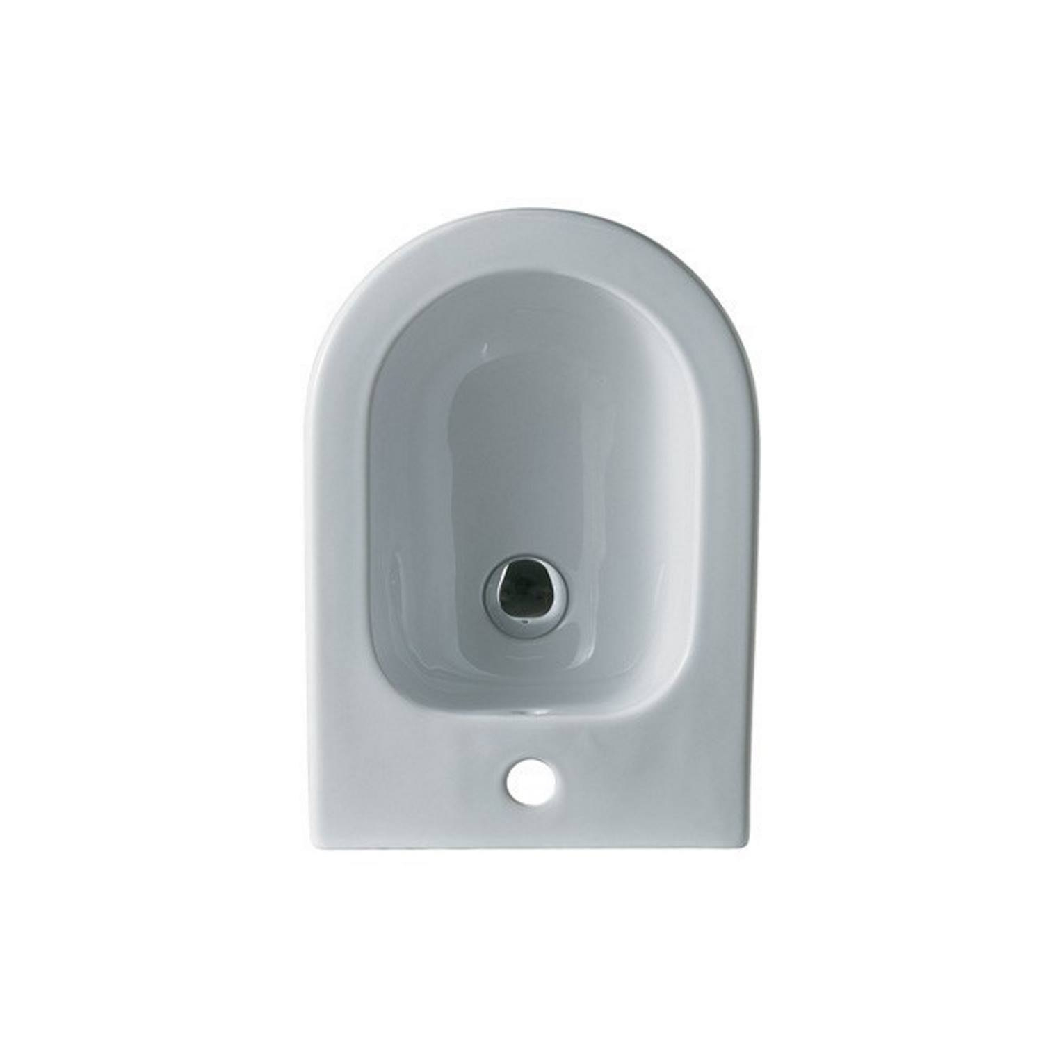 Salenzi Form Square bidet met kraangat mat wit